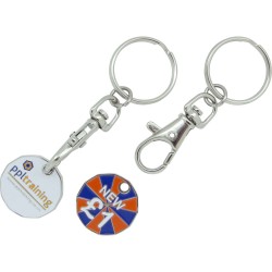 100% Recycled Trolley Coin Keyring
